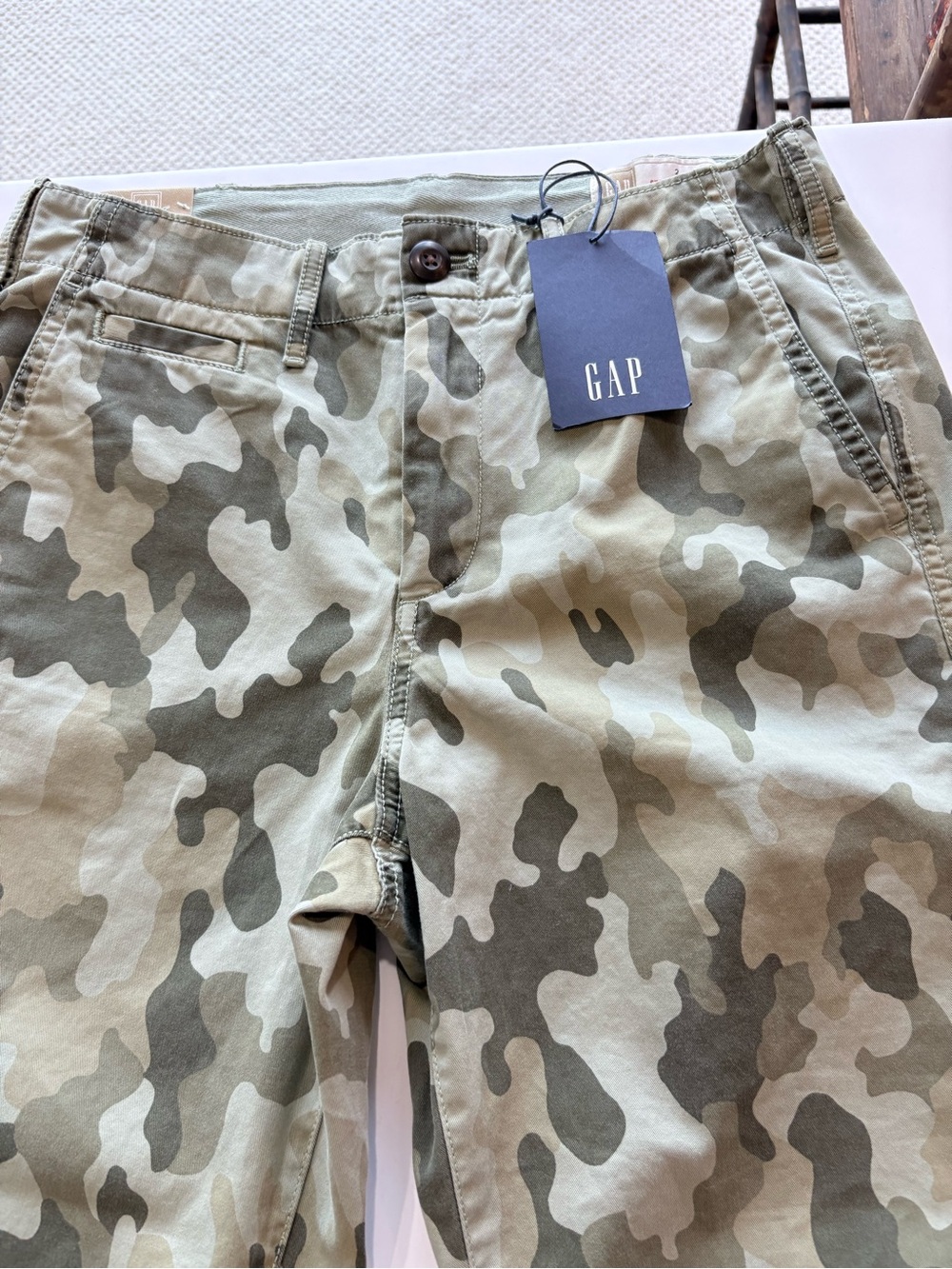 GAP Olive & Khaki Camo Chino Pants - Picture 2 of 10